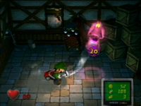 une photo d'Ã©cran de Luigi s Mansion sur Nintendo Gamecube